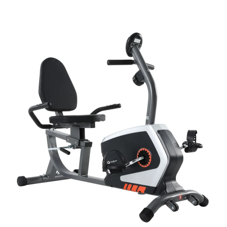 Bicicleta ergométrica horizontal Gallant Elite magnética cinza