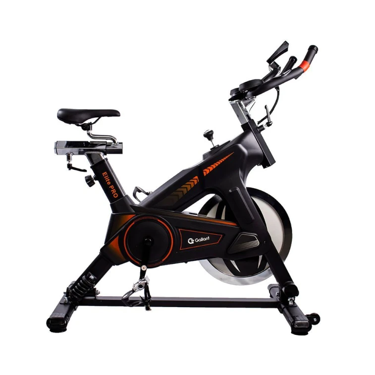 Bicicleta de spinning Gallant Elite Pro 18kg preta e laranja